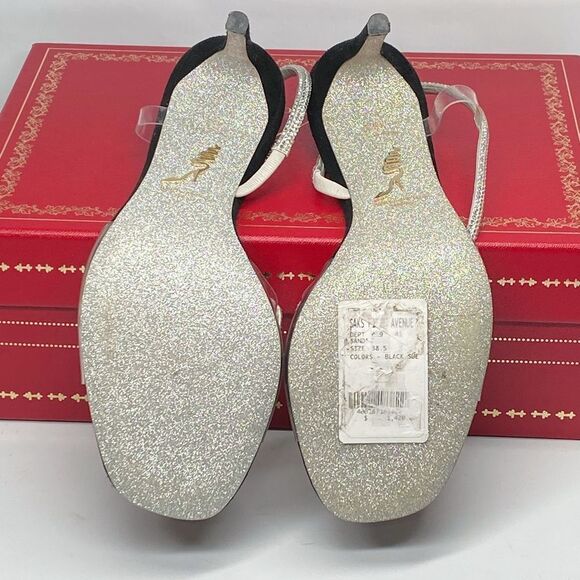 Rene Caovilla 105MM Snake Slingback Sandals size 38.5 - Picture 13 of 14